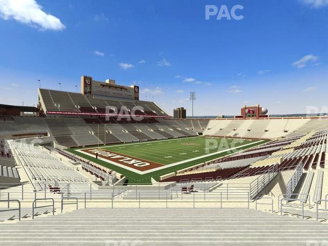 Gaylord Family Oklahoma Memorial Stadium - Section 38 Seat View