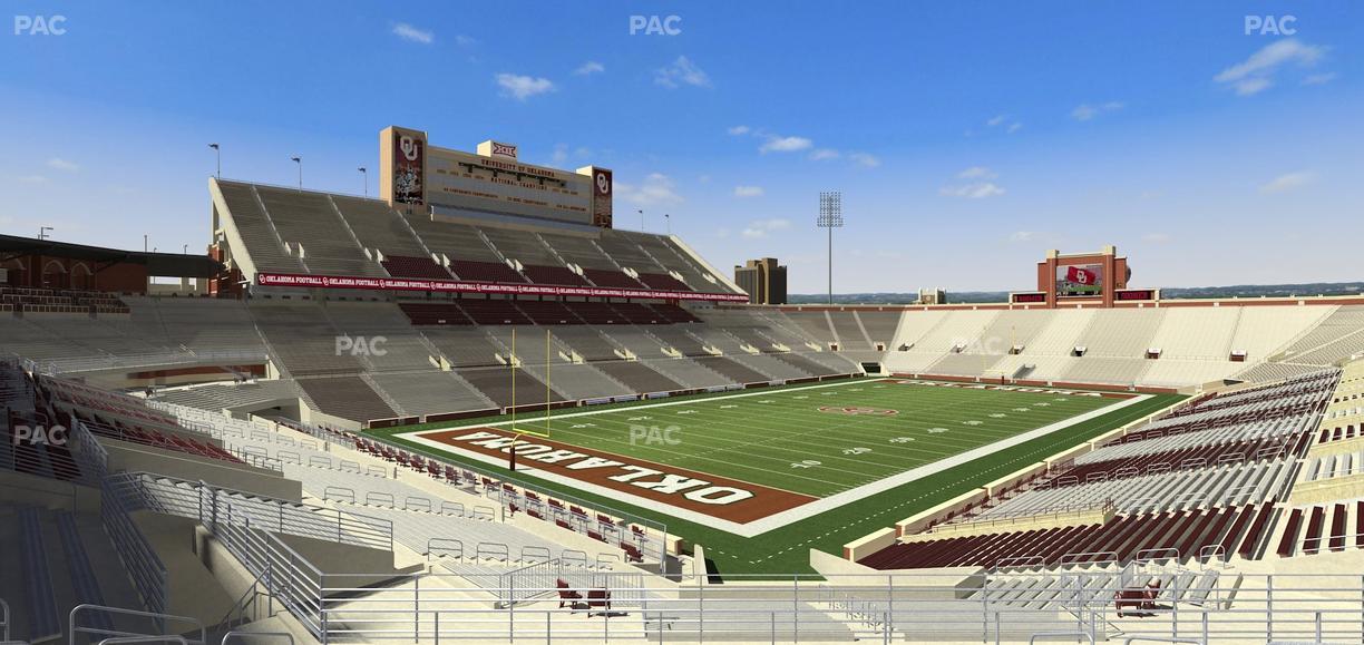 Gaylord Family Oklahoma Memorial Stadium - Section 39 Seat View