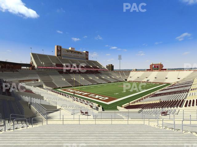 Gaylord Family Oklahoma Memorial Stadium - Section 39 Seat View