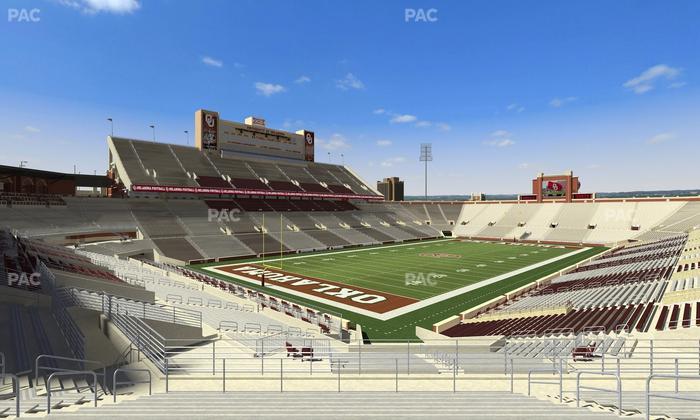 Gaylord Family Oklahoma Memorial Stadium - Section 39 Seat View