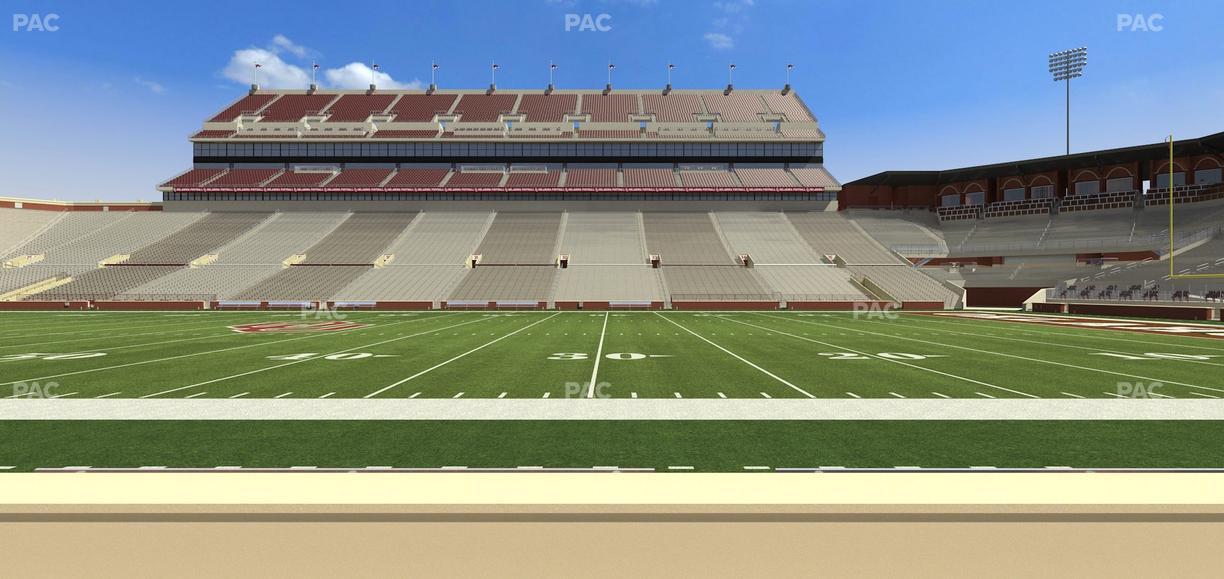 Gaylord Family Oklahoma Memorial Stadium - Section 4 Seat View