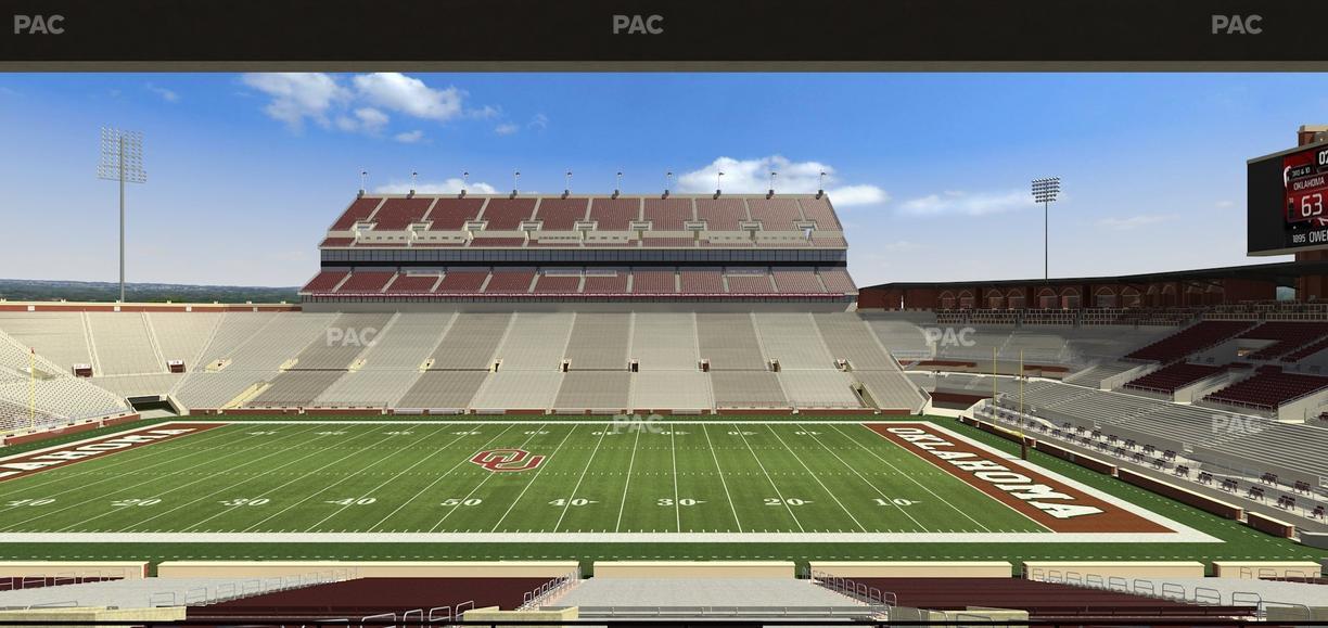 Gaylord Family Oklahoma Memorial Stadium - Section 4 Seat View