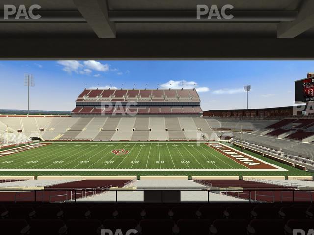 Gaylord Family Oklahoma Memorial Stadium - Section 4 Seat View