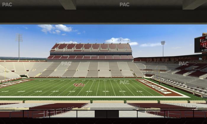 Gaylord Family Oklahoma Memorial Stadium - Section 4 Seat View