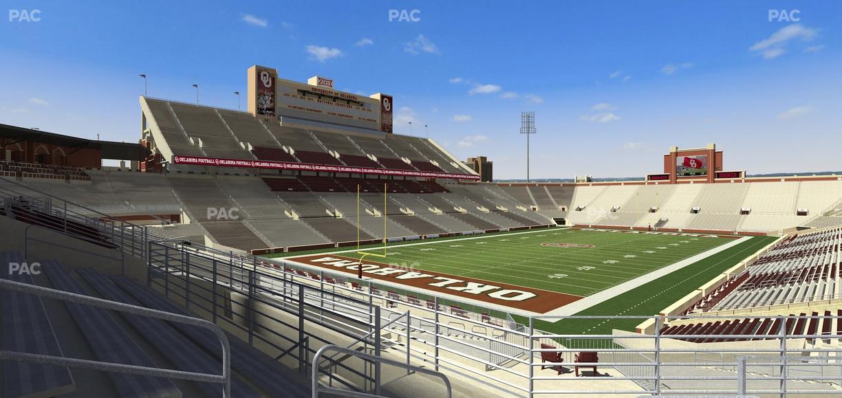 Gaylord Family Oklahoma Memorial Stadium - Section 40 Seat View