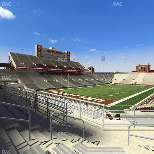 Gaylord Family Oklahoma Memorial Stadium - Section 40 Seat View
