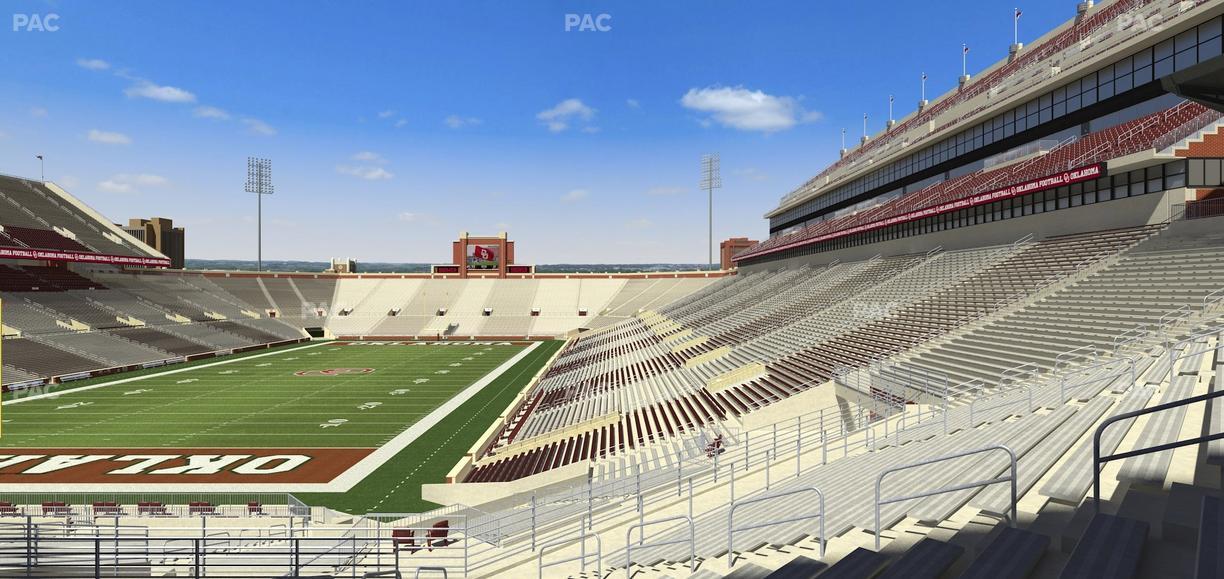 Gaylord Family Oklahoma Memorial Stadium - Section 40 Seat View