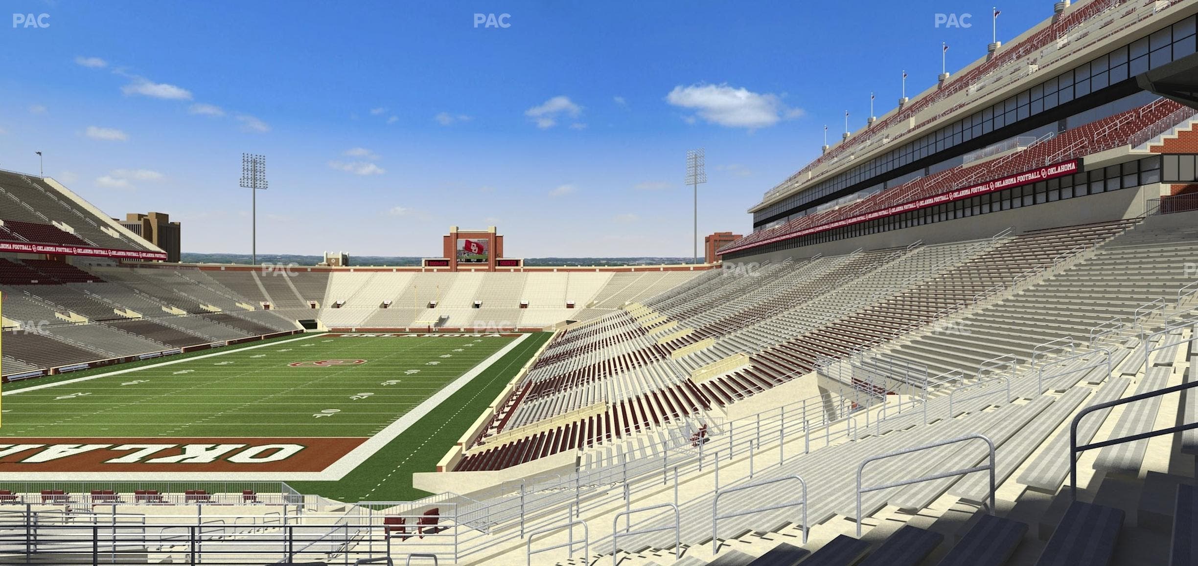 Gaylord Family Oklahoma Memorial Stadium - Section 40 Seat View