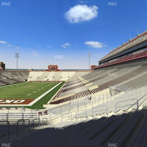 Gaylord Family Oklahoma Memorial Stadium - Section 40 Seat View