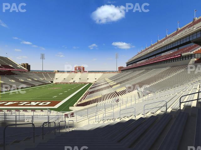 Gaylord Family Oklahoma Memorial Stadium - Section 40 Seat View