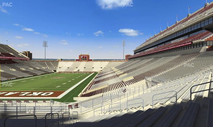 Gaylord Family Oklahoma Memorial Stadium - Section 40 Seat View