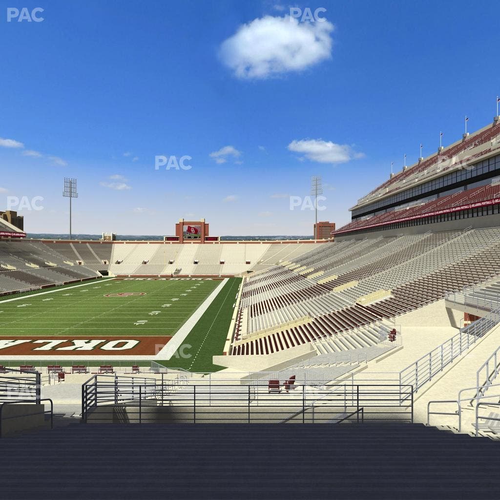 Gaylord Family Oklahoma Memorial Stadium - Section 41 Seat View