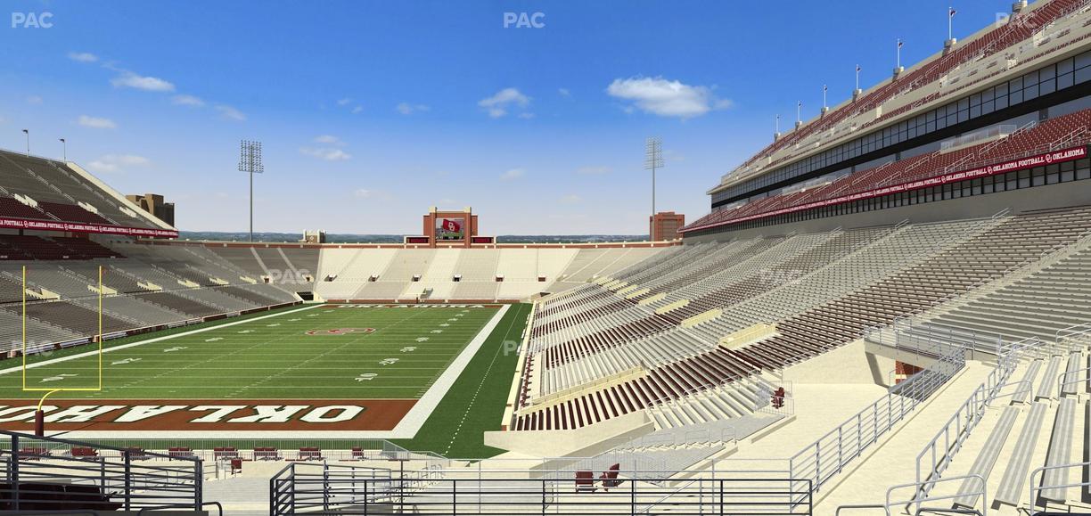 Gaylord Family Oklahoma Memorial Stadium - Section 41 Seat View