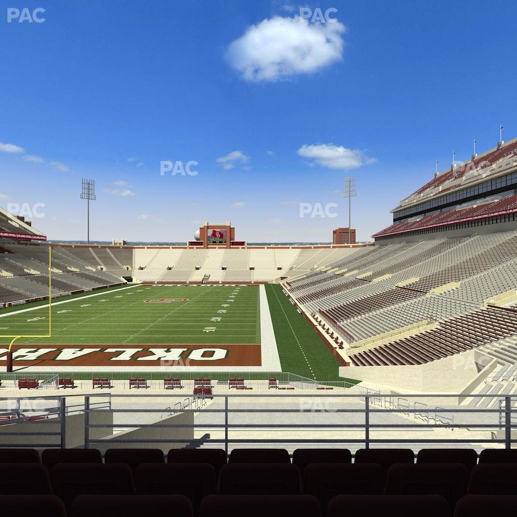 Gaylord Family Oklahoma Memorial Stadium - Section 42 Seat View