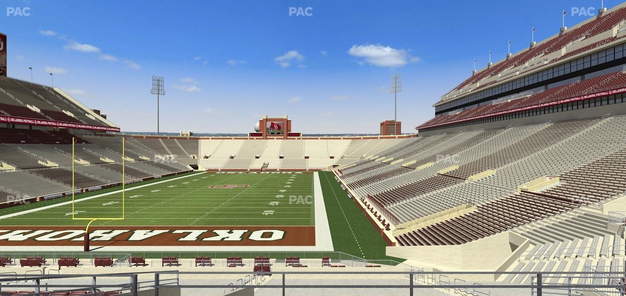 Gaylord Family Oklahoma Memorial Stadium - Section 42 Seat View