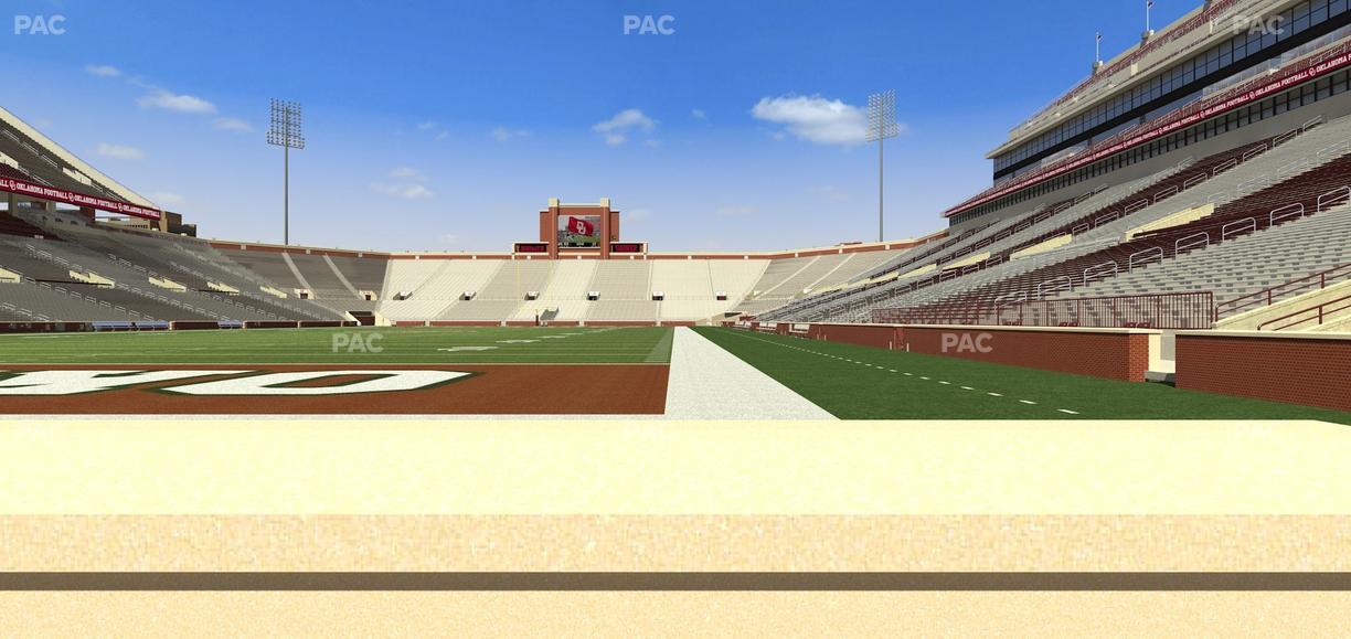 Gaylord Family Oklahoma Memorial Stadium - Section 42 Seat View