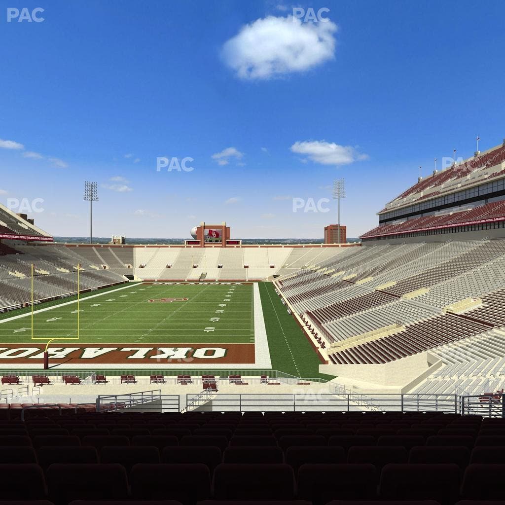 Gaylord Family Oklahoma Memorial Stadium - Section 42 Seat View