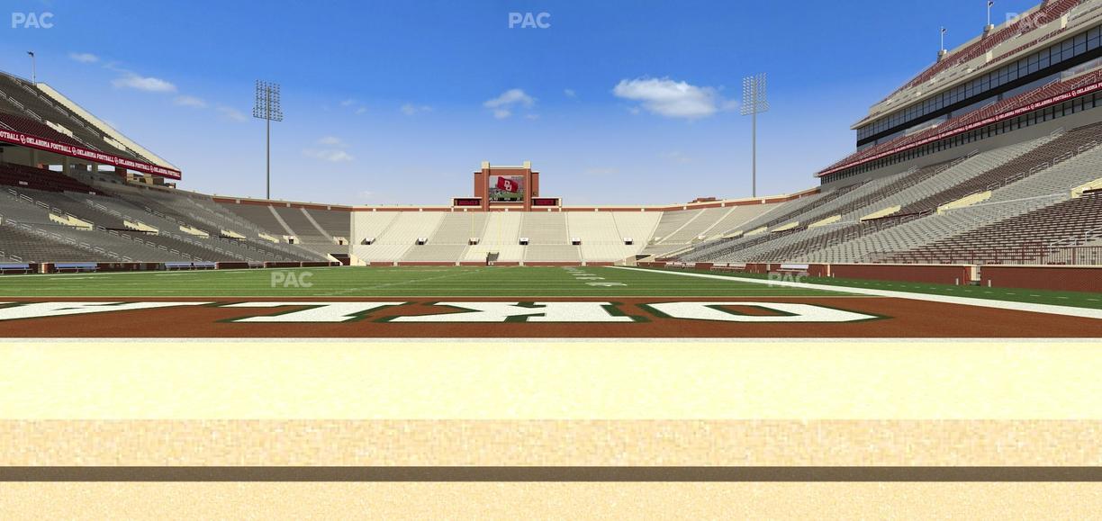 Gaylord Family Oklahoma Memorial Stadium - Section 43 Seat View