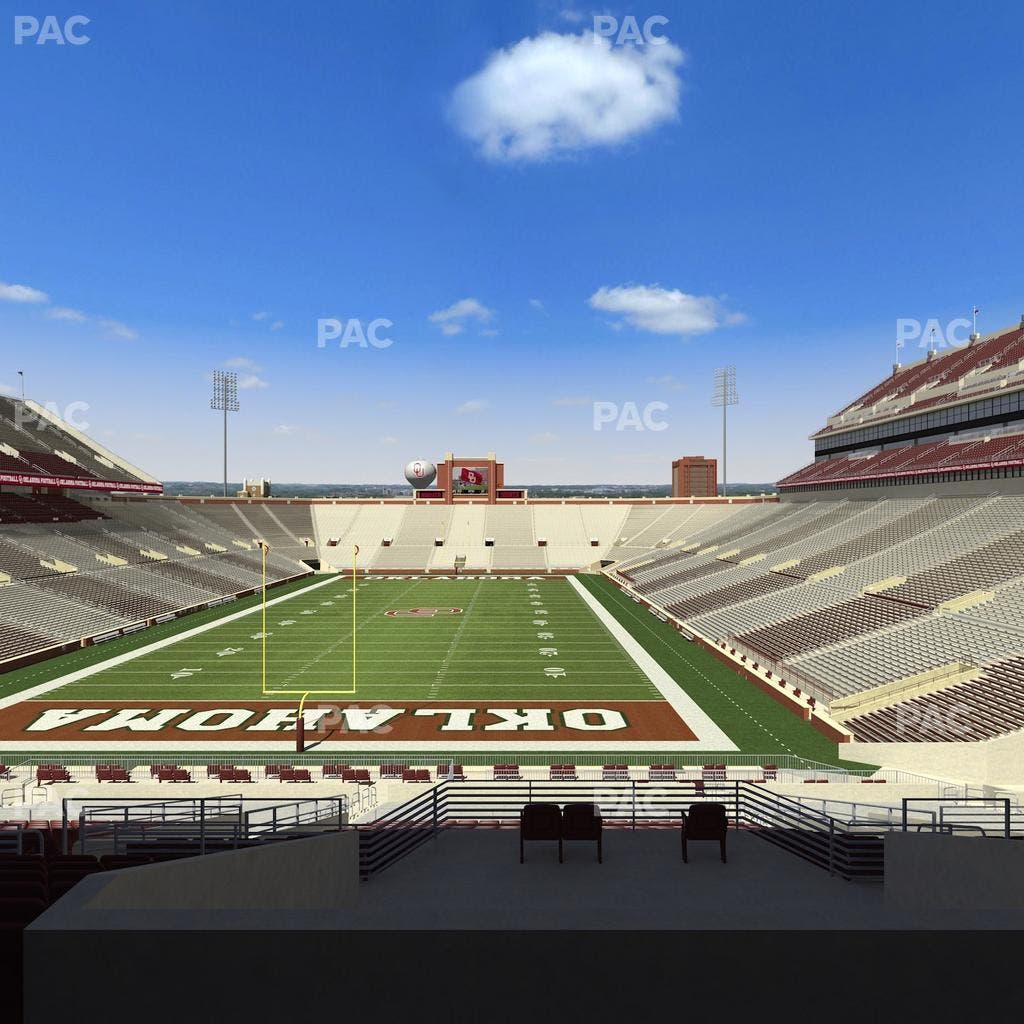 Gaylord Family Oklahoma Memorial Stadium - Section 43 Seat View