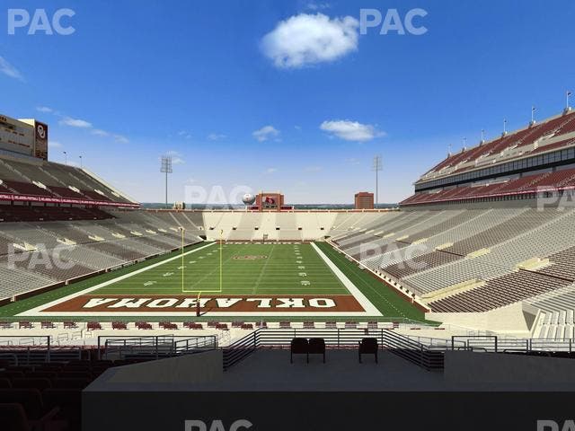 Gaylord Family Oklahoma Memorial Stadium - Section 43 Seat View