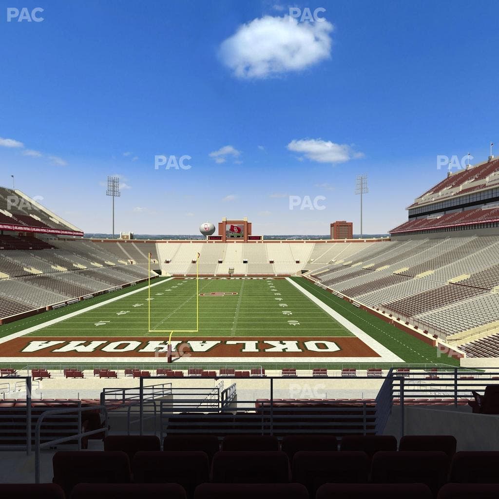 Gaylord Family Oklahoma Memorial Stadium - Section 43 Seat View