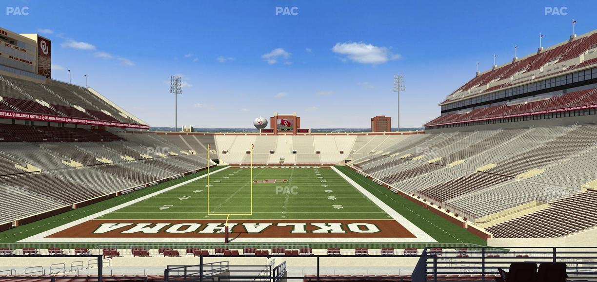 Gaylord Family Oklahoma Memorial Stadium - Section 43 Seat View