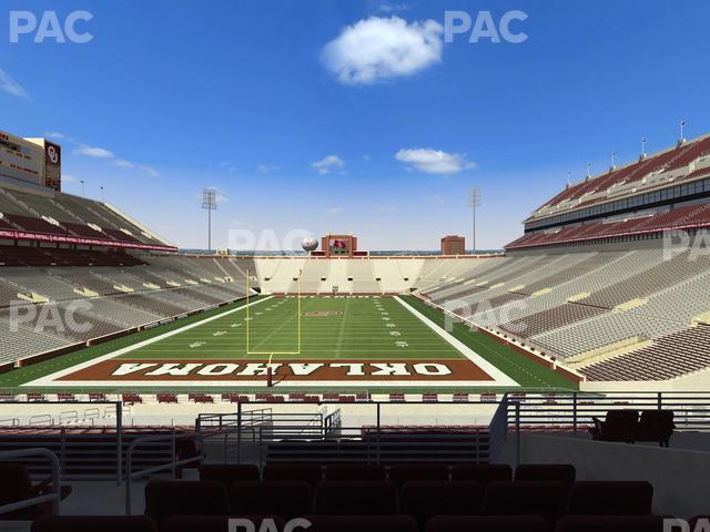 Gaylord Family Oklahoma Memorial Stadium - Section 43 Seat View