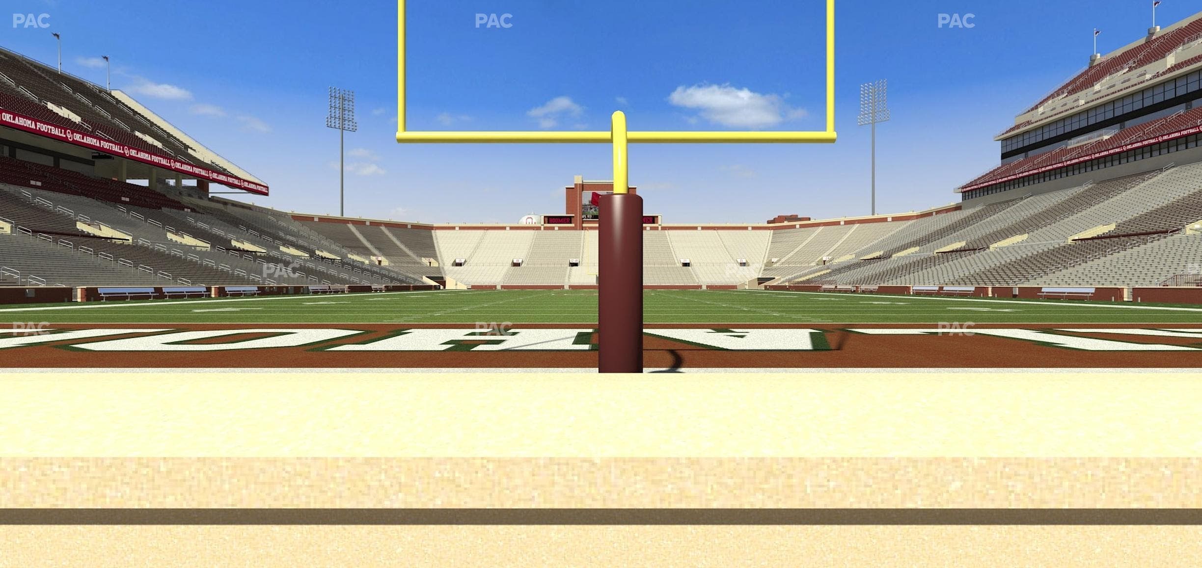 Gaylord Family Oklahoma Memorial Stadium - Section 44 Seat View