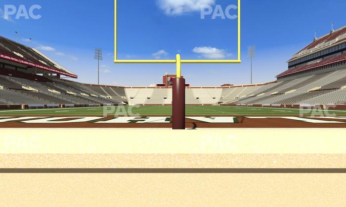 Gaylord Family Oklahoma Memorial Stadium - Section 44 Seat View