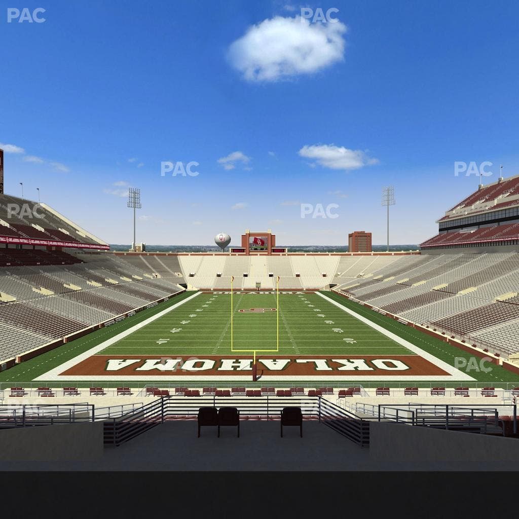 Gaylord Family Oklahoma Memorial Stadium - Section 44 Seat View