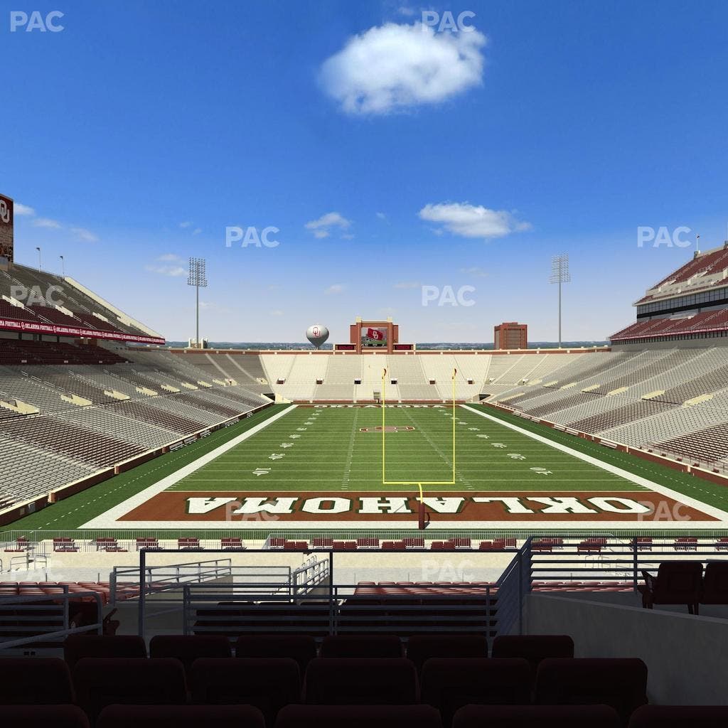Gaylord Family Oklahoma Memorial Stadium - Section 44 Seat View