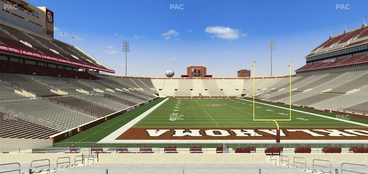 Gaylord Family Oklahoma Memorial Stadium - Section 45 Seat View
