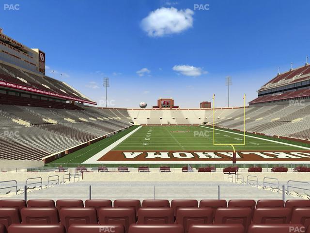 Gaylord Family Oklahoma Memorial Stadium - Section 45 Seat View