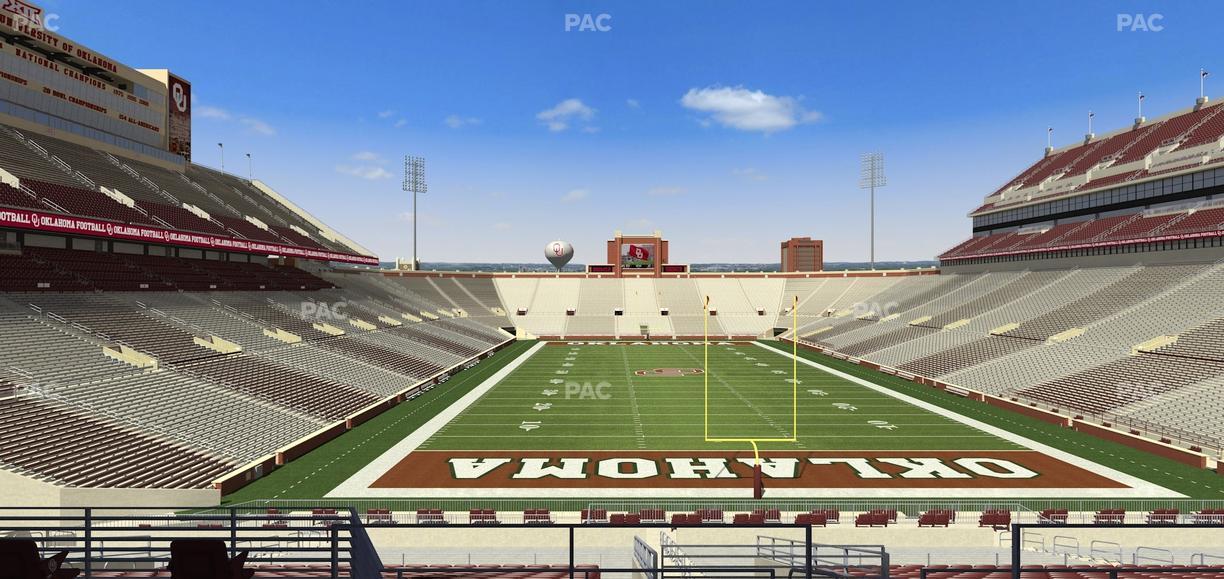Gaylord Family Oklahoma Memorial Stadium - Section 45 Seat View