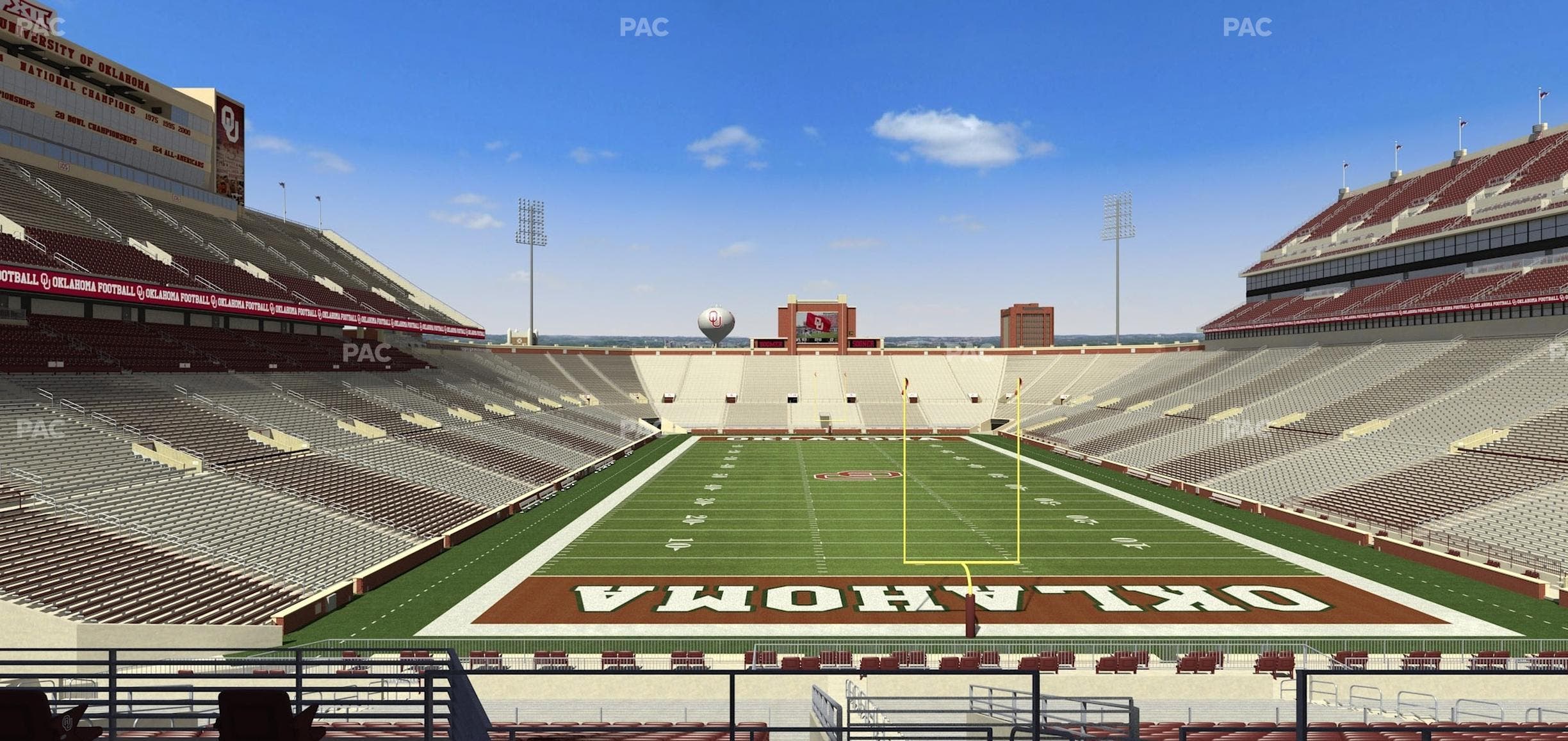 Gaylord Family Oklahoma Memorial Stadium - Section 45 Seat View