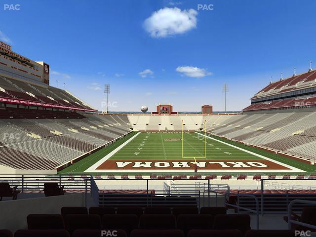 Gaylord Family Oklahoma Memorial Stadium - Section 45 Seat View