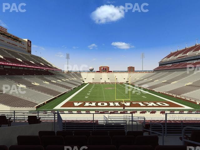Gaylord Family Oklahoma Memorial Stadium - Section 45 Seat View