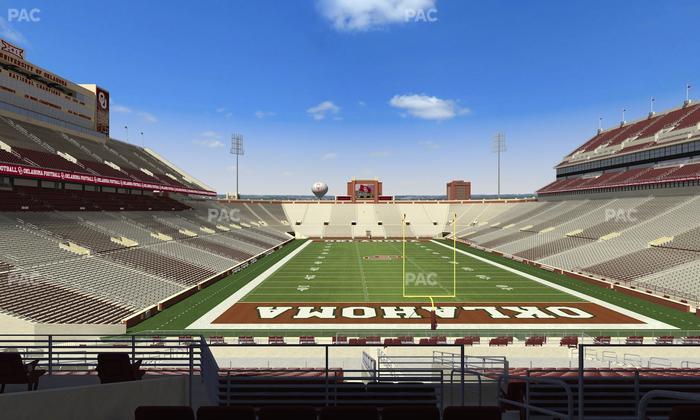 Gaylord Family Oklahoma Memorial Stadium - Section 45 Seat View