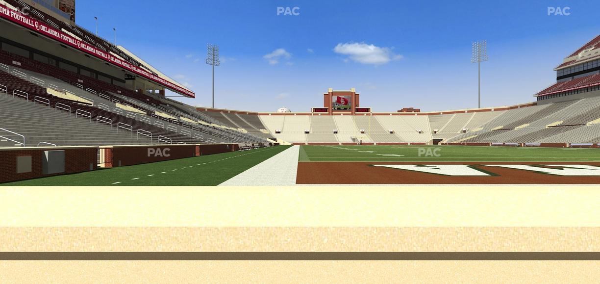 Gaylord Family Oklahoma Memorial Stadium - Section 46 Seat View