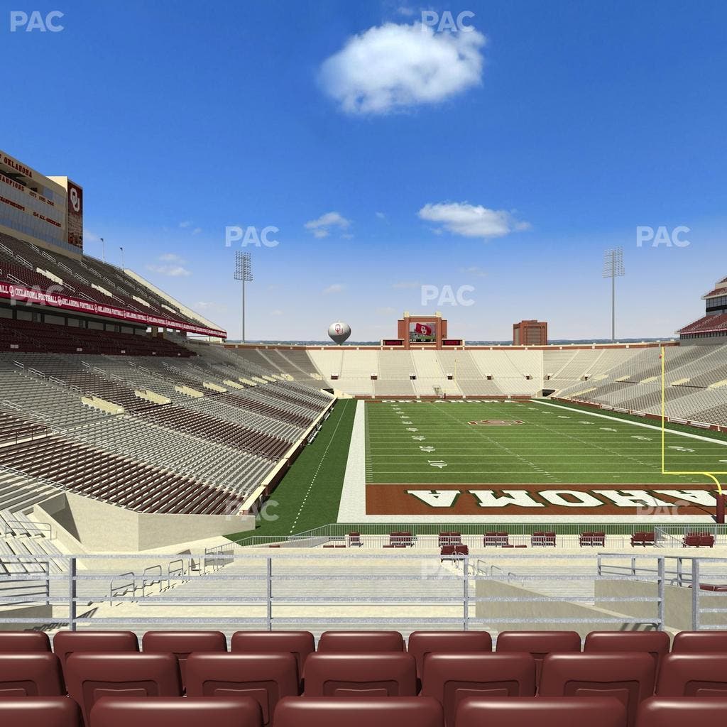 Gaylord Family Oklahoma Memorial Stadium - Section 46 Seat View