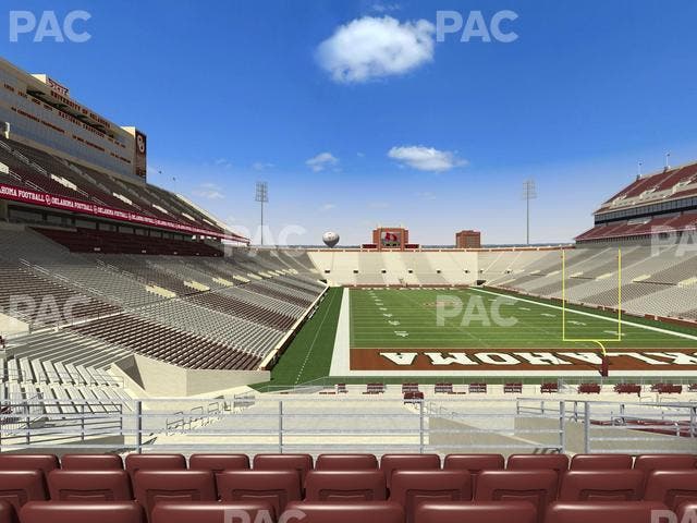 Gaylord Family Oklahoma Memorial Stadium - Section 46 Seat View