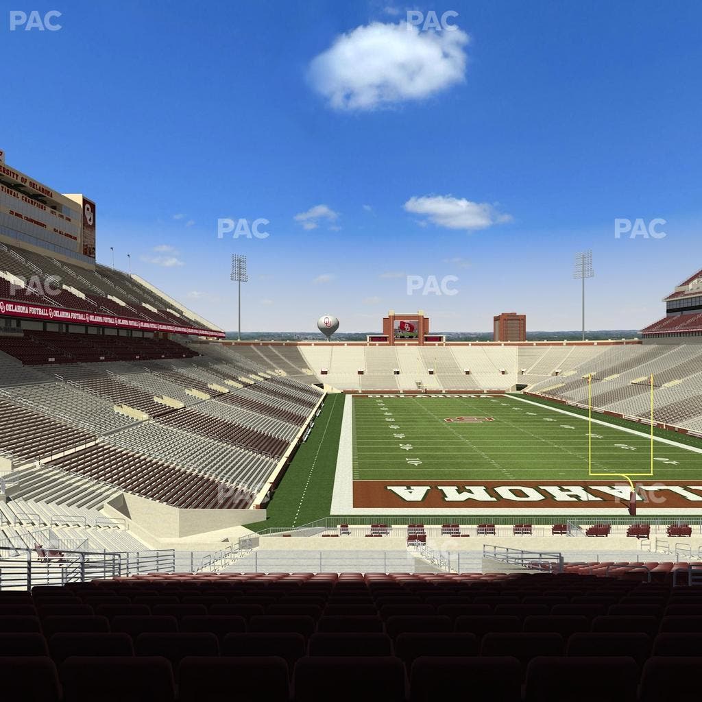 Gaylord Family Oklahoma Memorial Stadium - Section 46 Seat View