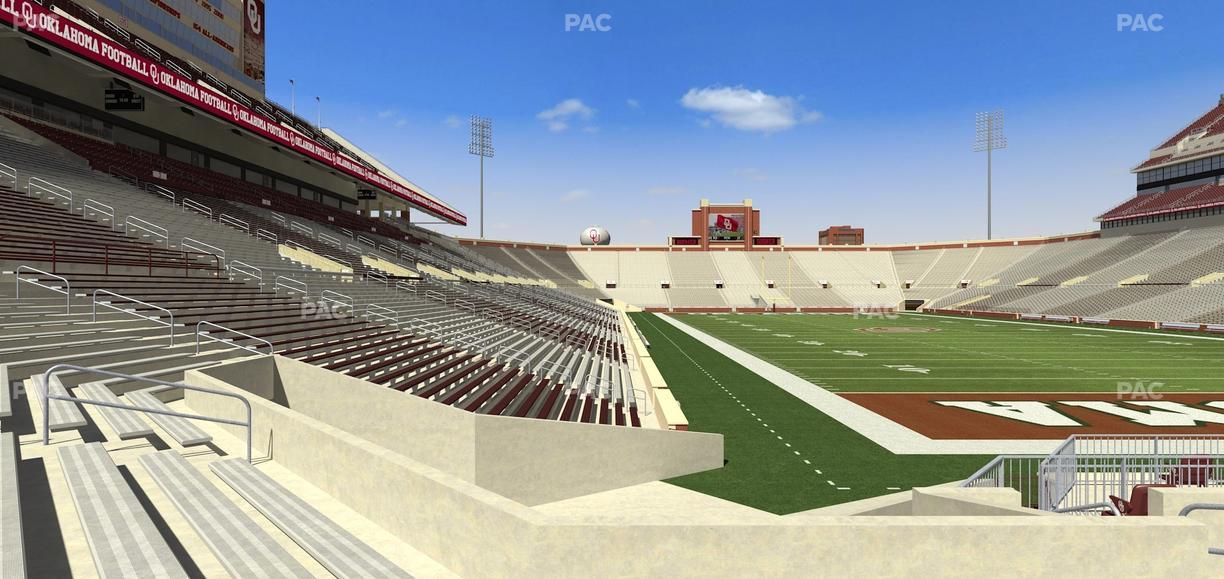 Gaylord Family Oklahoma Memorial Stadium - Section 47 Seat View