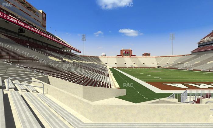 Gaylord Family Oklahoma Memorial Stadium - Section 47 Seat View