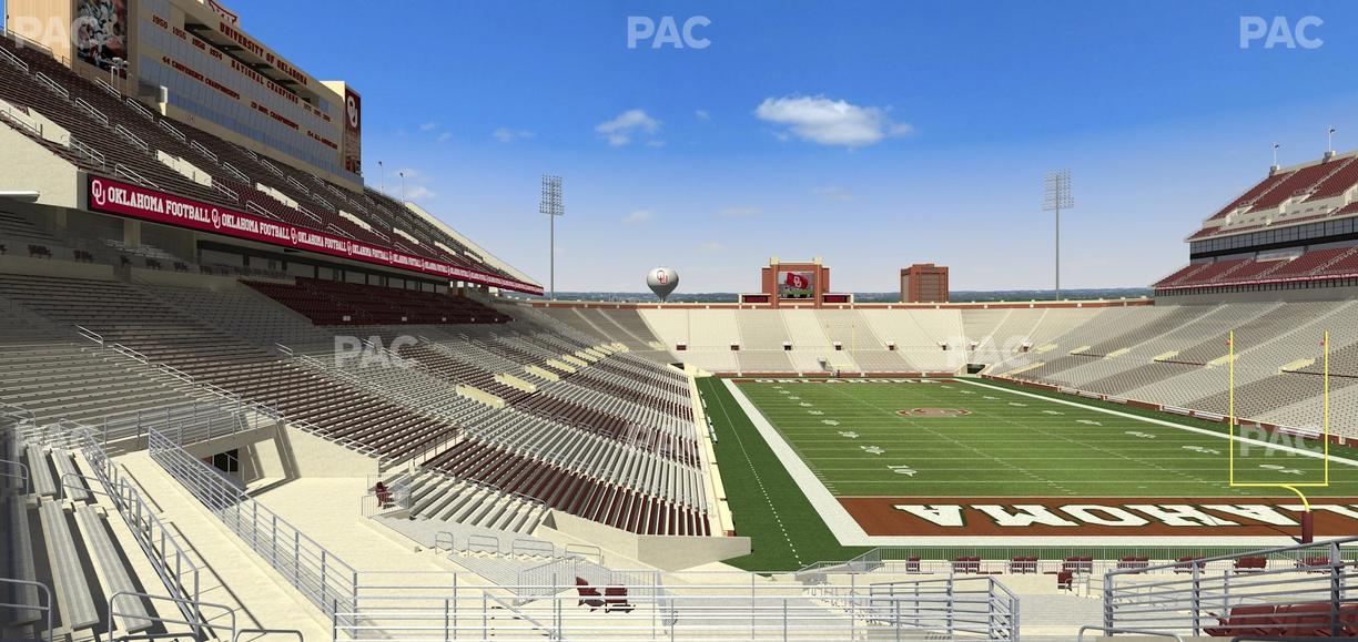 Gaylord Family Oklahoma Memorial Stadium - Section 47 Seat View