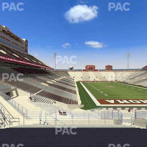 Gaylord Family Oklahoma Memorial Stadium - Section 47 Seat View