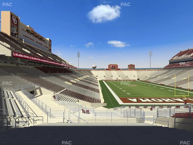 Gaylord Family Oklahoma Memorial Stadium - Section 47 Seat View