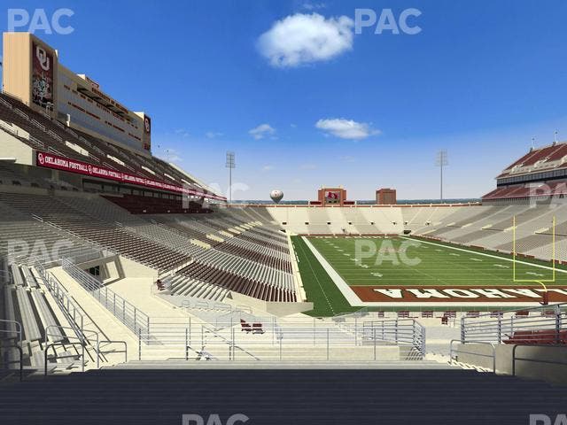 Gaylord Family Oklahoma Memorial Stadium - Section 47 Seat View