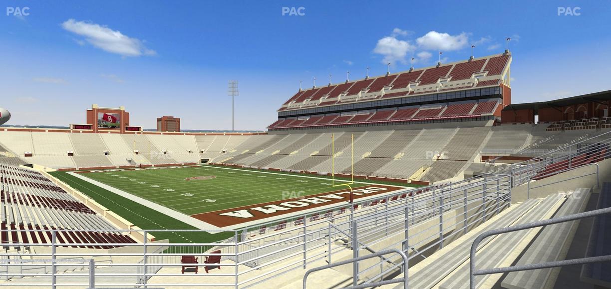 Gaylord Family Oklahoma Memorial Stadium - Section 48 Seat View