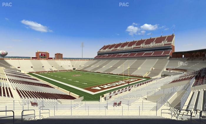 Gaylord Family Oklahoma Memorial Stadium - Section 49 Seat View